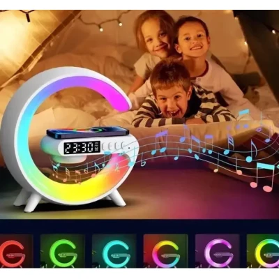 Настільна смарт-лампа з бездротовою зарядкою та динаміком Smart Light Sound Machine G63
