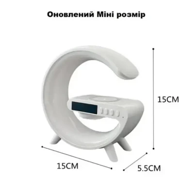 Настільна смарт-лампа з бездротовою зарядкою та динаміком Smart Light Sound Machine G63