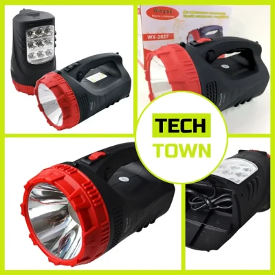 Ліхтар-прожектор акумуляторний Wimpex WX-2827 ручний світлодіодний 5W + 9 LED