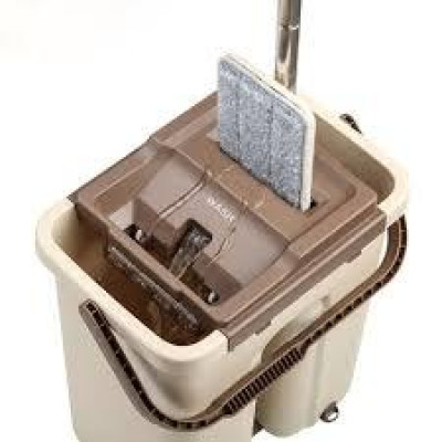 Швабра з відром і самовіджимом 4л Тріумф, Spin Mop Scratch Cleaning 360, швабра ледарка