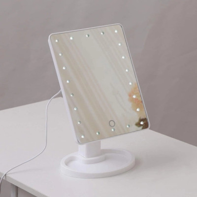 Біле Дзеркало з LED підсвічуванням для макіяжу Magic MakeUp Mirror Біле Дзеркало з LED підсвічуванням для макіяжу Magic MakeUp Mirror