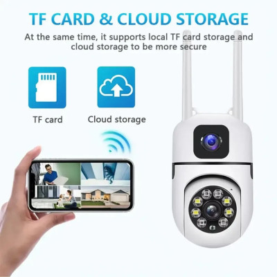 Вулична поворотна камера Dual Lens E10/V11 Wi-Fi з двома об'єктивами Вулична поворотна камера Dual Lens E10/V11 Wi-Fi з двома об'єктивами