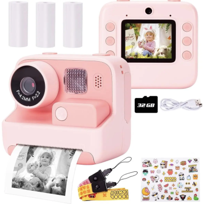 Фотокамера моментального друку дитяча Instant Print Camera, 1080P Video for kids