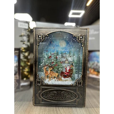 Санта Клаус Новорічний музичний нічник-світильник XMAS WDL 24023B