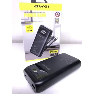 Павербанк AWEI P13K/9610 22,5W Зарядний пристрій 20 000 mah