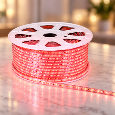 Світлодіодна гірлянда-дюралайт Rope-Lights / LED-стрічка SMD5050-R 100 м Червоний