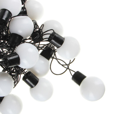 Гірлянда матова кулька 28LED 5м (флеш) 10мм, Новорічна бахрама, Світлодіодна гірлянда, Вулична гірлянда Гірлянда матова кулька 28LED 5м (флеш) 10мм, Новорічна бахрама, Світлодіодна гірлянда, Вулична гірлянда