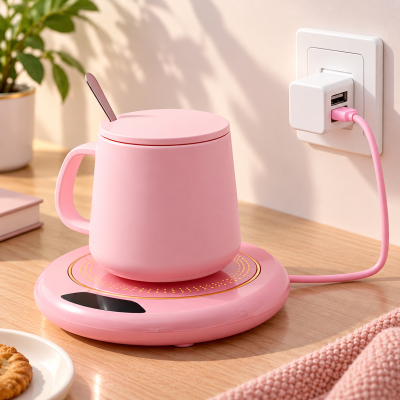 Підігрівач для чашок USB з дисплеєм 3 режими / Підставка для підігріву кружок з автовимкненням 55/65/75°C Підігрівач для чашок USB з дисплеєм 3 режими / Підставка для підігріву кружок з автовимкненням 55/65/75°C