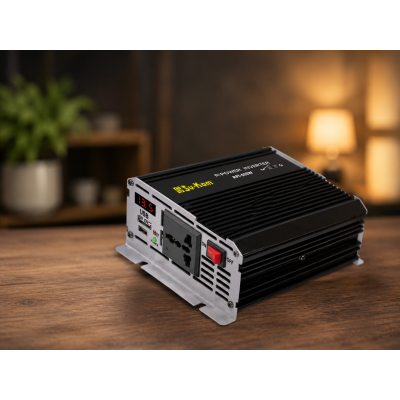 Перетворювач AC/DC RPI 500W SU-KAM / Перетворювач напруги з вольтметром / Автомобільний інвертор 12-220 В