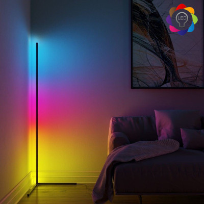 Кутовий LED торшер Ledox Design з пультом та регульованою яскравістю 330 колірних комбінацій