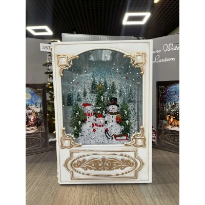 Сніговик Новорічний музичний нічник-світильник XMAS WDL 24023B