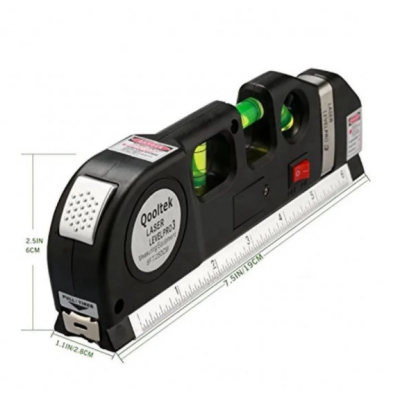Лазерний рівень із вбудованою рулеткою FIXIT Laser Level Pro 3 4в1 рулетка лінійка
