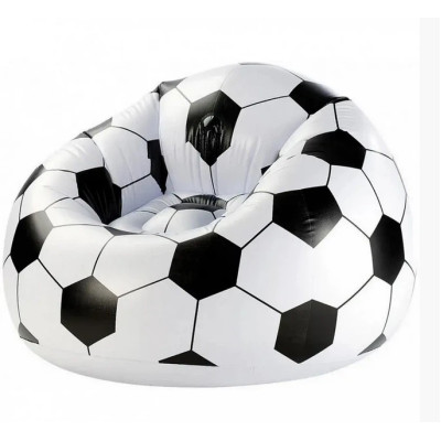 Надувне крісло-пуф Inflatable Sofa / Надувне крісло-мішок 110×110×85 см Чорно-білий Надувне крісло-пуф Inflatable Sofa / Надувне крісло-мішок 110×110×85 см Чорно-білий
