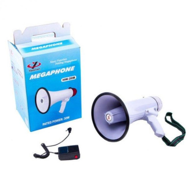 Рупорний гучномовець мегафон UKC MEGAPHONE HW 20B Рупорний гучномовець мегафон UKC MEGAPHONE HW 20B