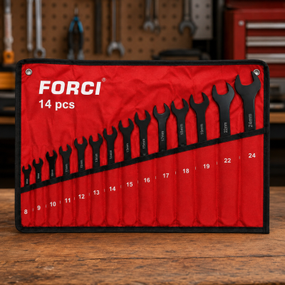 Набір комбінованих гайкових ключів FORCI, 14 предметів, 8-24 мм
