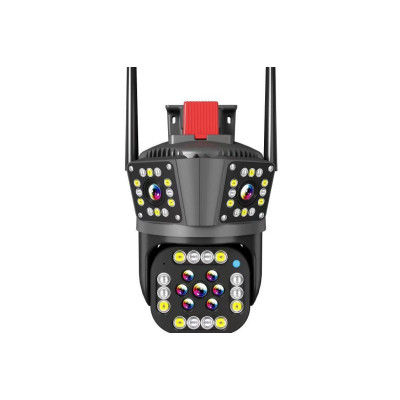 Wi-Fi відеокамера з трьома об'єктивами SD/карта YOSO YO-IPC49D6MP50 PTZ 2.8mm V380