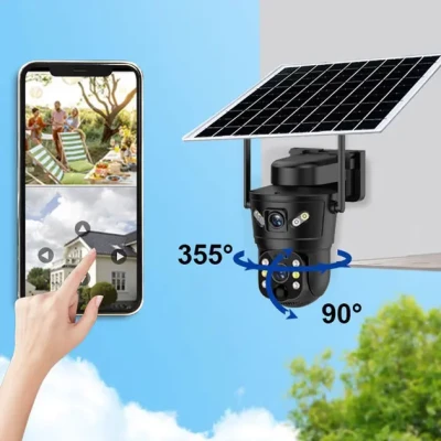 IP камера відеоспостереження RIAS D05 (v380Pro APP) 4G 2 3MP+3MP