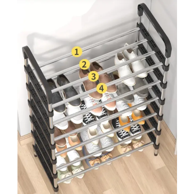 Полиця для взуття метал 4 секції Shoe rack