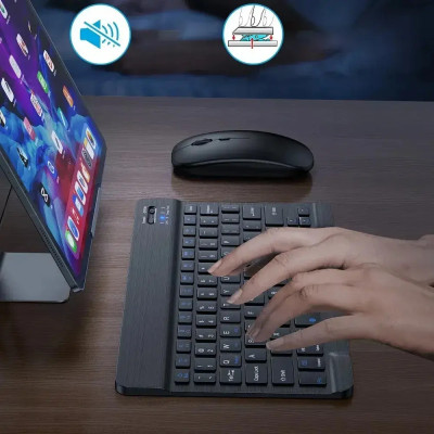 Клавіатура для планшета / Бездротова Bluetooth клавіатура з мишкою BT Combo / Набір 2в1 клавіатура + мишка Клавіатура для планшета / Бездротова Bluetooth клавіатура з мишкою BT Combo / Набір 2в1 клавіатура + мишка