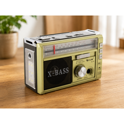 Акумуляторний радіоприймач Golon RX-382 USB/SD з MP3 та LED-ліхтариком