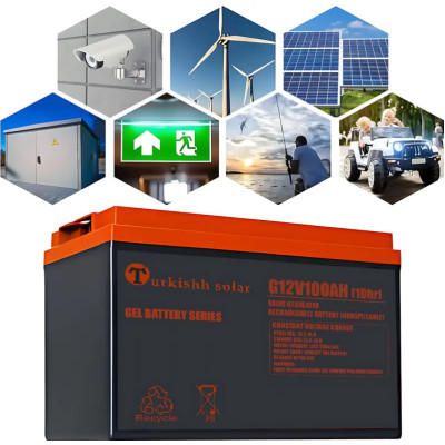 Гелевий акумулятор BATTERY GEL Turkishh Solar 12V 100 Ah
