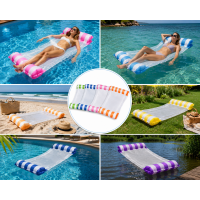 Надувний водний гамак, пліт / Матрац для плавання Pool Loungers / Гамак для плавання з надувними камерами