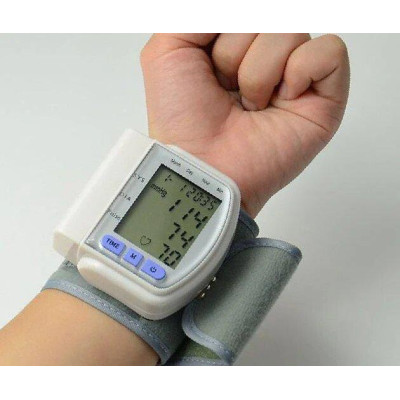 Автоматичний тонометр для вимірювання тиску пульсу на зап'ясті Blood Pressure Monitor CK-102S