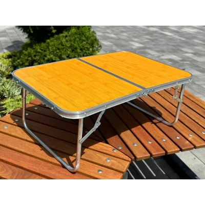 Коричневий Стіл компактний для дому, кемпінгу-пікніка Folding table AND844-846
