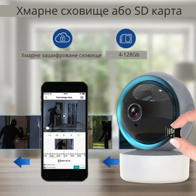 Інтелектуальна камера відеоспостереження TY305 / Поворотна камера Full HD 3mp
