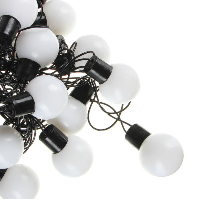 Гірлянда матова кулька 40LED 5м (флеш) 18мм, Новорічна бахрама, Світлодіодна гірлянда, Вулична гірлянда