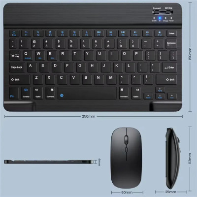 Клавіатура для планшета / Бездротова Bluetooth клавіатура з мишкою BT Combo / Набір 2в1 клавіатура + мишка Клавіатура для планшета / Бездротова Bluetooth клавіатура з мишкою BT Combo / Набір 2в1 клавіатура + мишка