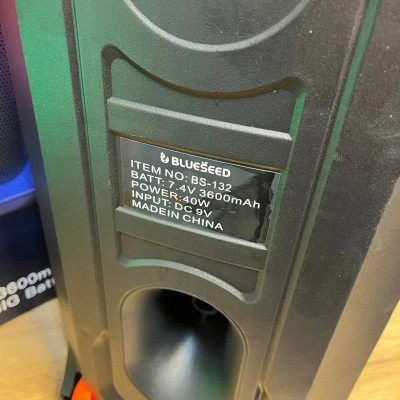 Колонка Bluetooth Wireless Speaker TTD-2821 40 Вт 3600 mAh 31.6×32.3×68.6cм