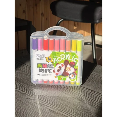 Акварельні маркери 18 кольорів Water Brush