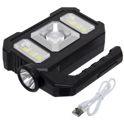 Ручний акумуляторний LED-ліхтар KJ-208 / Ручний прожектор з функцією Power Bank Ручний акумуляторний LED-ліхтар KJ-208 / Ручний прожектор з функцією Power Bank
