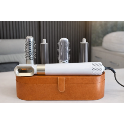 Стайлер Hot Air Styler 5в1 для укладання волос, 1000 Вт, 5 насадок, з кейсом Білий