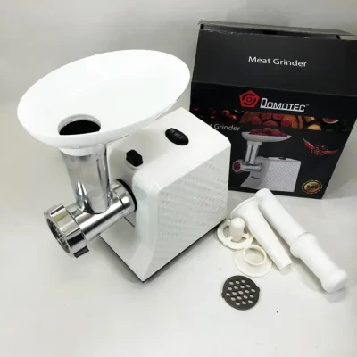 М'ясорубка електрична domotec r3391 2000w, компактна м'ясорубка для дому, м'ясорубка 3 в 1