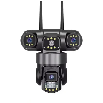 Вулична поворотна 4G IP-камера відеоспостереження EVKVO SC28 V380 Pro | 3 Лінзи | 16MP