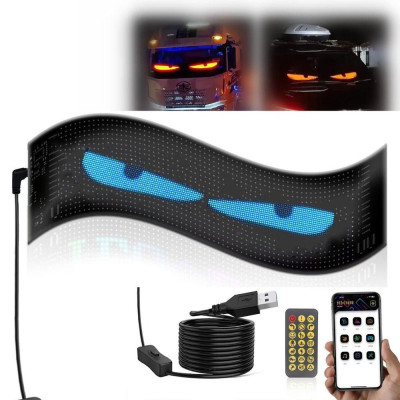 Гнучкий екран LED Matrix Panel APP wifi rgb 92*374мм(16X64) ART-0566