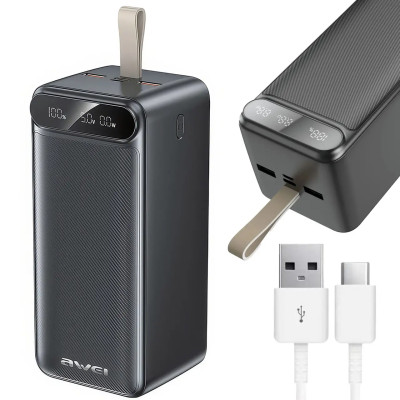 Повербанк 100000 mAh AWEI P101K для поїздок та роботи ∙ Зовнішній акумулятор ∙ Power Bank