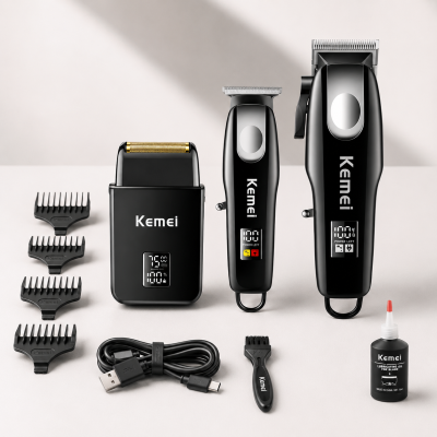 Професійний набір для стрижки волосся Kemei KM-2290 KM-1113 KM-2026 / Бездротовий триммер для волосся від USB