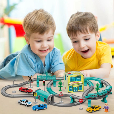 Ігровий набір "Залізниця з електропоїздом" 92 деталі