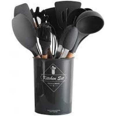 Набір кухонного приладдя силіконовий Kitchen Set RB-2239 червоний (12 предметів)