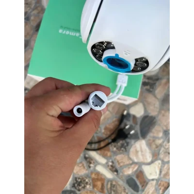 Вулична камера UKC Відеоспостереження WIFI IP бездротова зовнішня поворотна PTZ 360 з блоком живлення