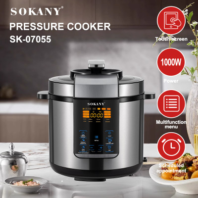 Мультиварка-скороварка 7 л Sokany SK-07055 1000 Вт 15 програм Мультиварка-скороварка 7 л Sokany SK-07055 1000 Вт 15 програм