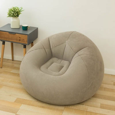 Надувне крісло-пуф Inflatable Sofa / Надувне крісло-мішок 110×110×85 см Бежевий Надувне крісло-пуф Inflatable Sofa / Надувне крісло-мішок 110×110×85 см Бежевий