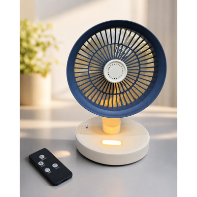 Портативний вентилятор SkyBerg з LED-підсвічуванням / Переносний настільний вентилятор + пульт ДК