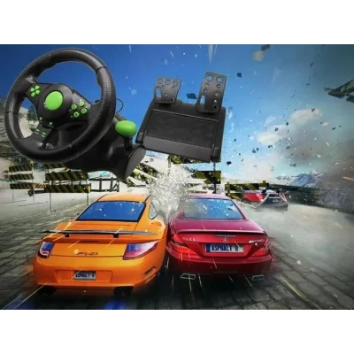 Ігрове кермо з педалями Vibrating Wheel PS3 PC USB