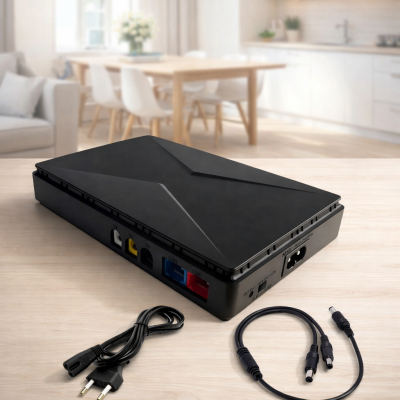 Міні-ДБЖ Andowl Q-UP900X1 – безперебійник 10000 mAh для Wi-Fi роутера, модему, IP-камер та LED-освітлення