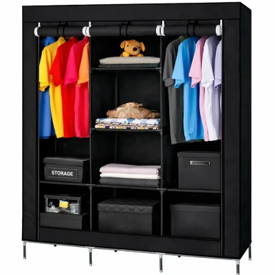 Тканинна шафа HCX Storage Wardrobe 88130 Чорна