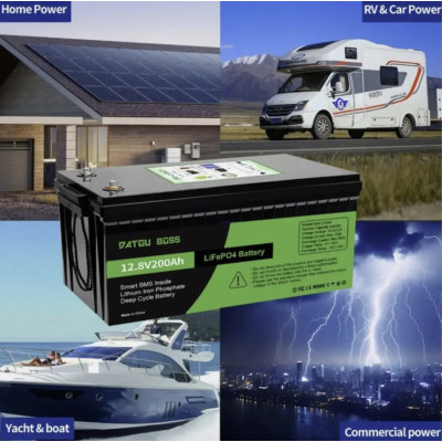 Акумулятор BATTERY liFePo4 для дому, квартири, ДБЖ та сонячних електростанцій / Акумулятор LiFePO4 200Ah 12.8V (літій-залізо-фосфатний, BMS) Акумулятор BATTERY liFePo4 для дому, квартири, ДБЖ та сонячних електростанцій / Акумулятор LiFePO4 200Ah 12.8V (літій-залізо-фосфатний, BMS)